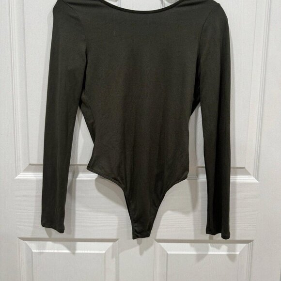Women’s VICI Green Top Blouse Open Back Bodysuit - Picture 6 of 6